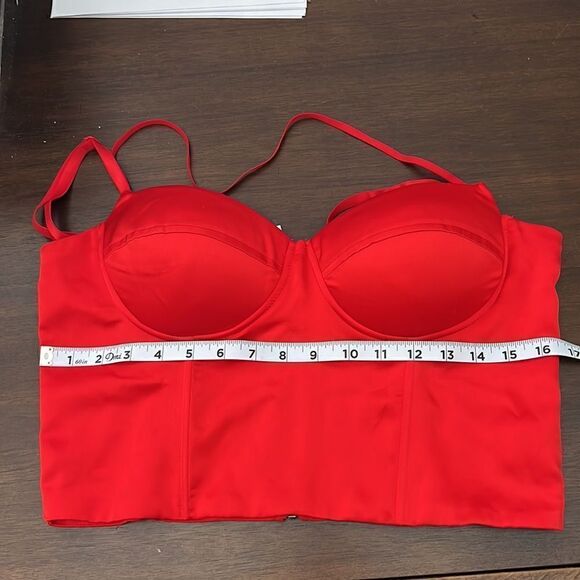 NWT Say what? Red size large zip back adjustable spaghetti strap camisole - Picture 6 of 15